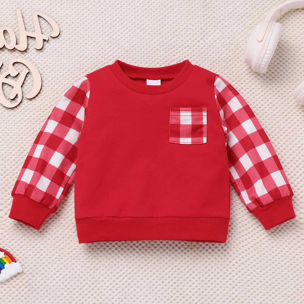 Toddler Boys Jogger Sets Pullover Athletic Sweatshirt Sweatpants Infant Baby Tracksuits Sweatsuits Fall Winter Outfits