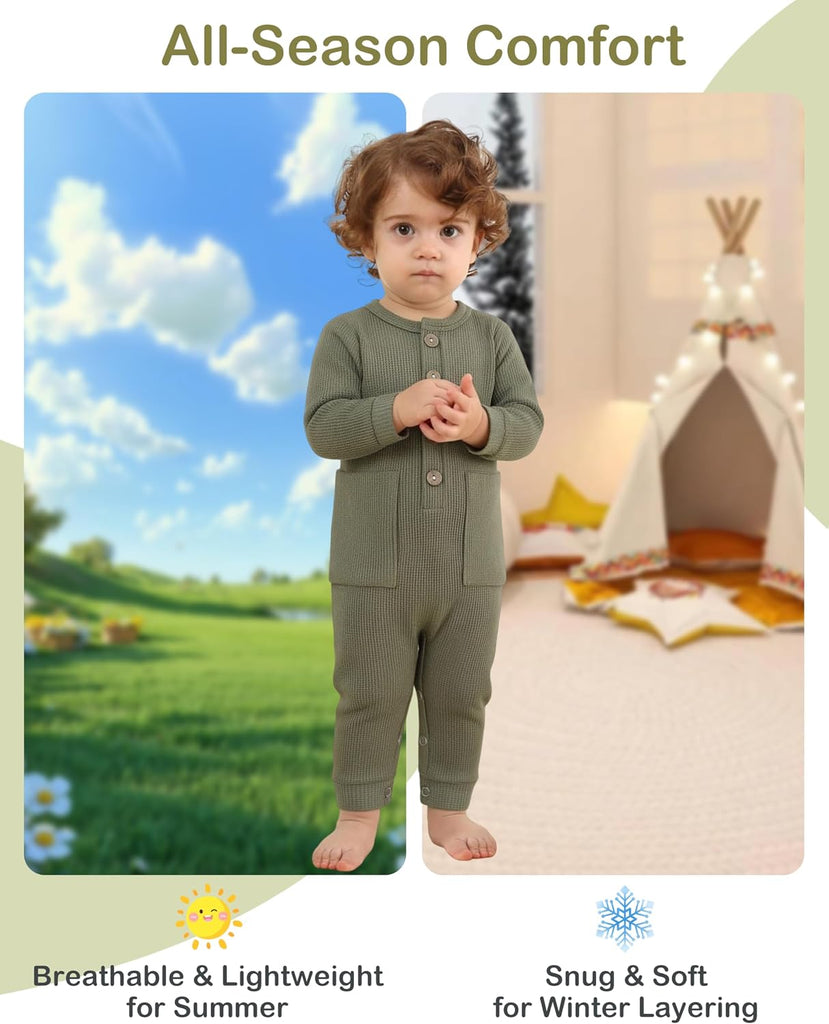 Baby Boy Rompers Long Sleeve Jumpsuit Infant Knit Outfits Clothes
