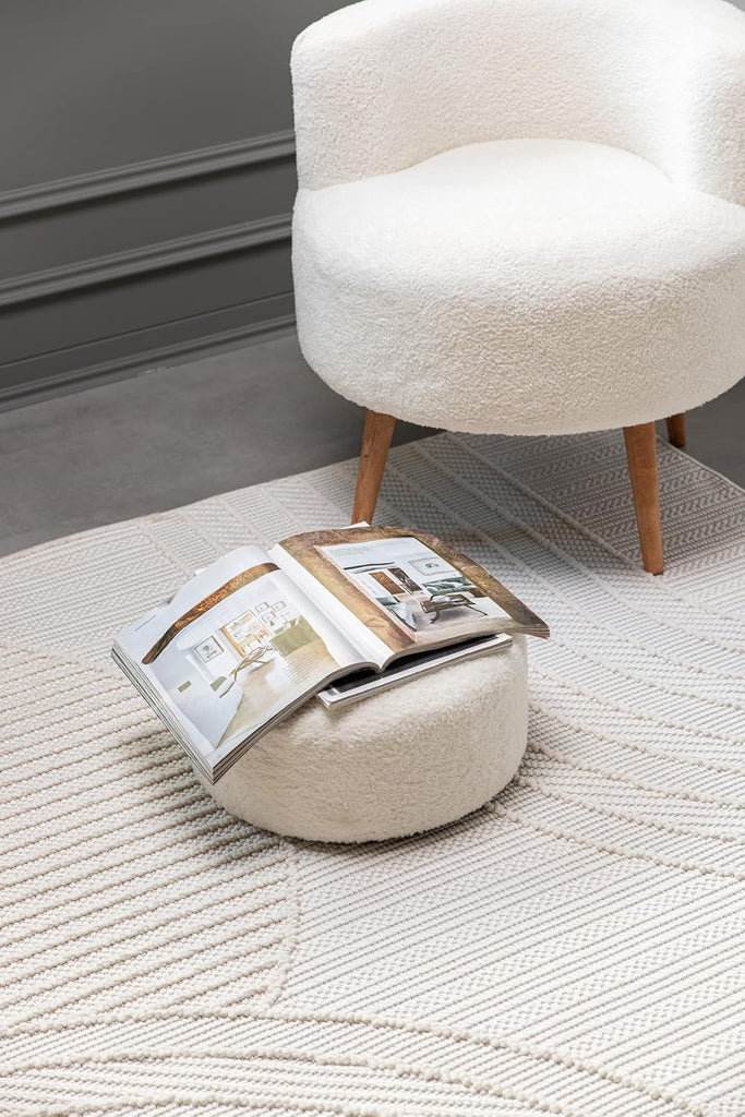 Micro Loop Rug 9x12 Modern Luxury Geometric Arch Large Area Rugs Soft High and Low Pile Stain Resistant Easy-Cleaning