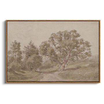 Framed Wall Art Vintage Decor, Large Classic Forest Prints, 24x36In