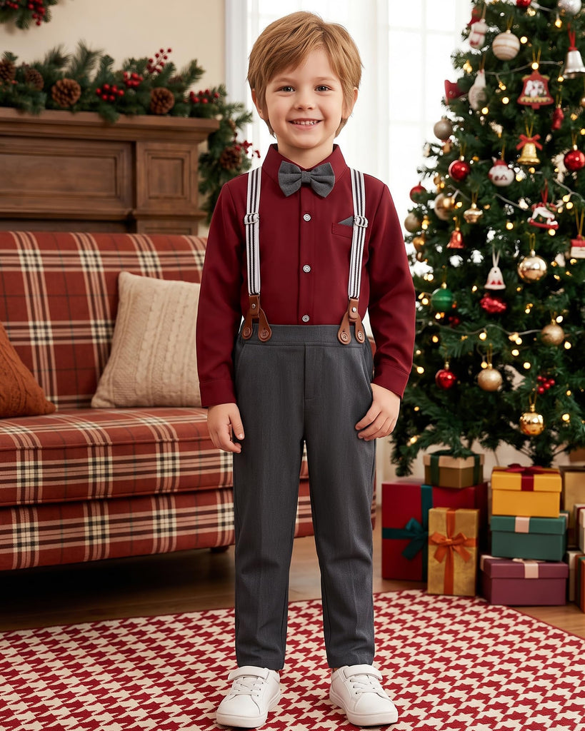 Toddler Boy Dress Clothes Suit Boys Wedding Formal Outfits