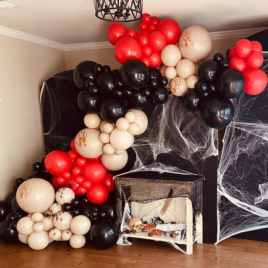 Scary Bloody Halloween Balloon Arch Garland Kit Red Halloween Horror Decor