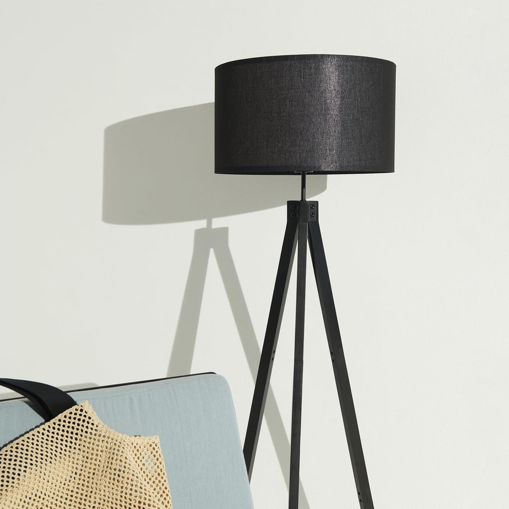 Eden Tripod LED Floor Lamp - Mid Century Dimmable Modern Light for Contemporary Living Rooms