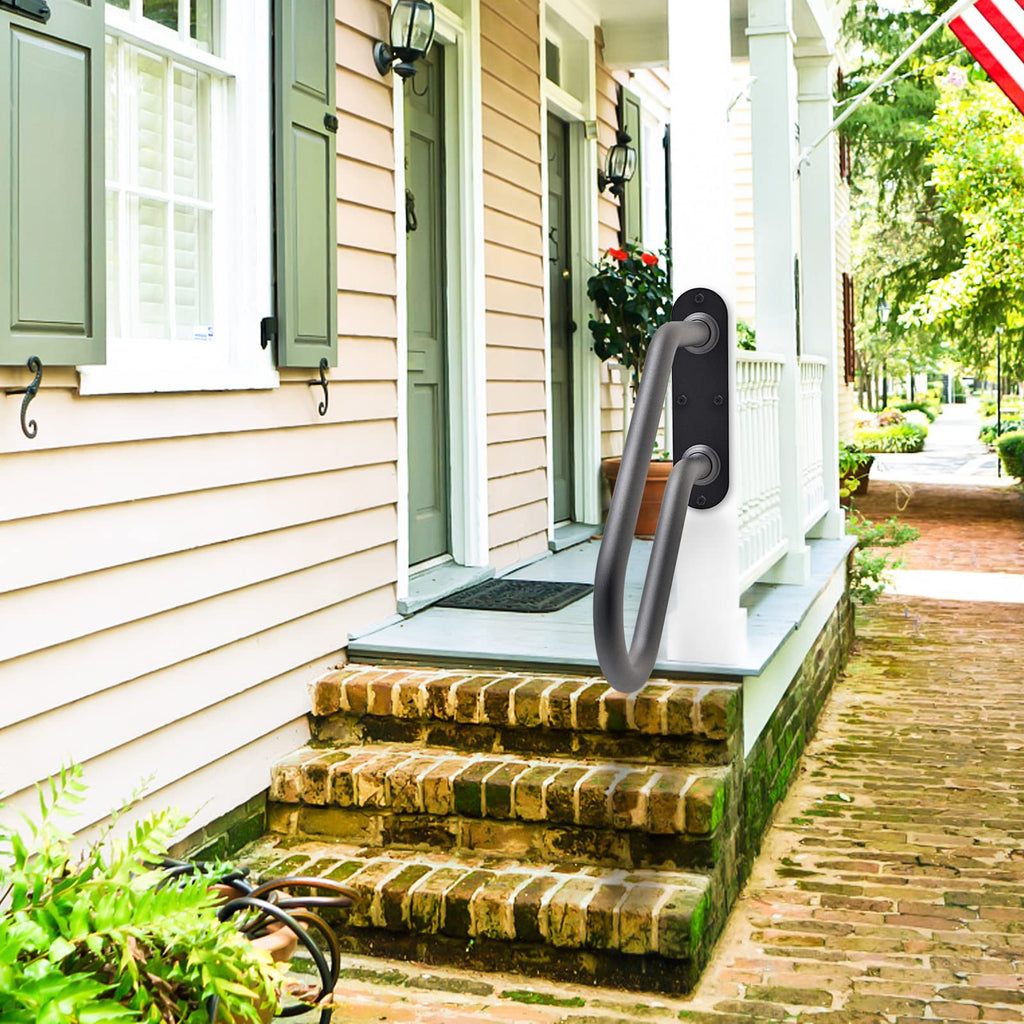 Heavy Duty Wall Mount Handrails for Indoor Outdoor 1-2 Steps