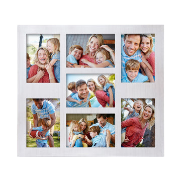 Picture Frame Collage 5x7 Photos Display - 7 Openings White