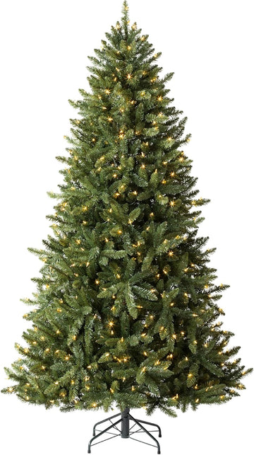 Heritage Balsam Spruce - Artificial Indoor Christmas Tree, Hinged Branches, Holiday Decor, LED Clear