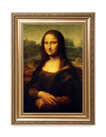 Mona Lisa Framed Wall Art, Gold Frame, 30x22