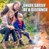 Extendable Stainless Steel Roasting Sticks - Smores Sticks for Fire Pit Long 32 Inch, Smore Skewers Hot Dog Fork Campfire Accessories, Camping - Image 4