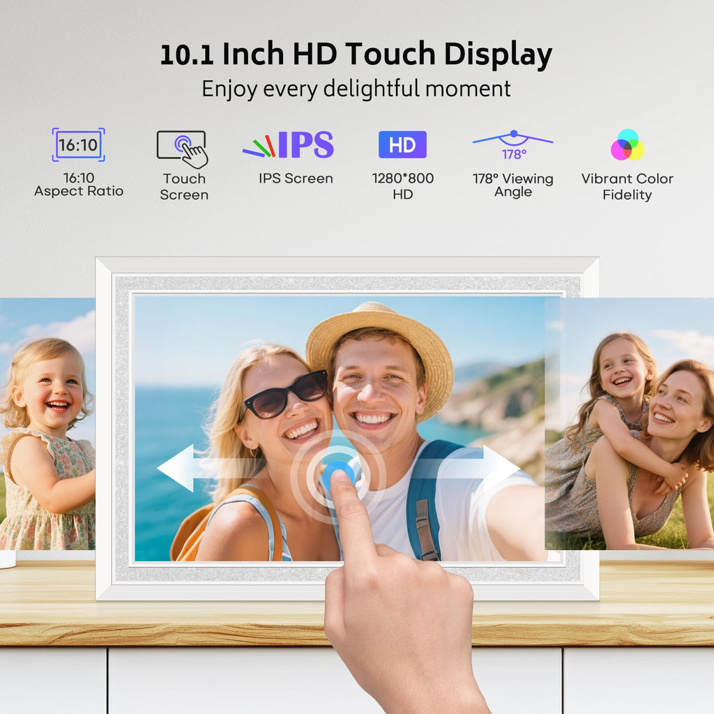 Uhale 10.1" Digital Picture Frame 32GB Momery WiFi Electronic Photo Frame