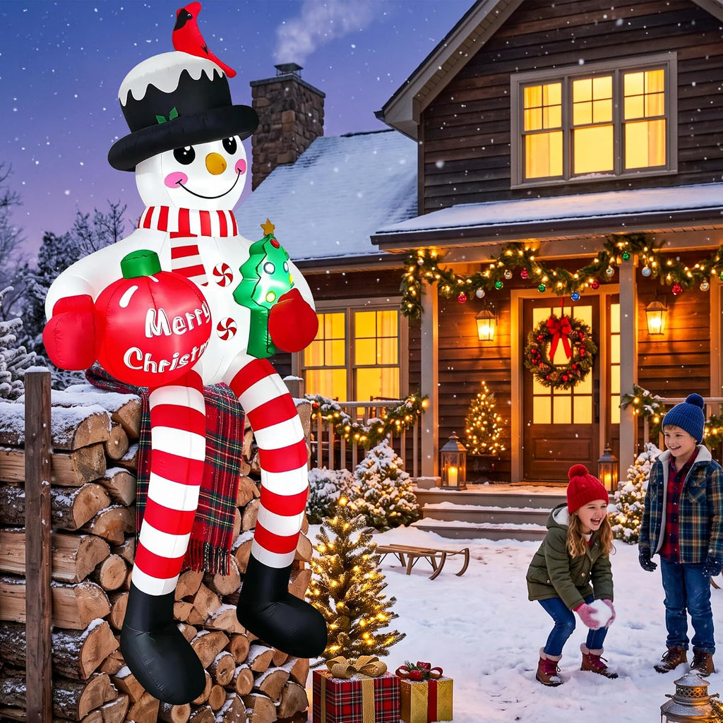 10FT Christmas Inflatable Snowman Decoration for Outdoor Yard