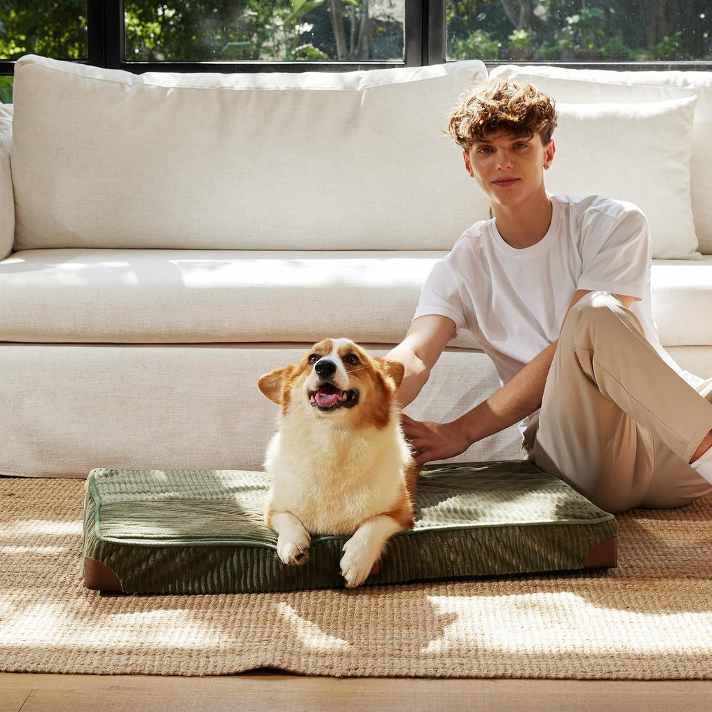 Large Dog Bed, Thickened Waterproof Dog Mat with Washable Cover