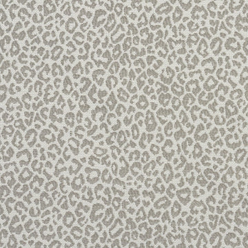 Light Grey Leopard Woven Textured Upholstery Fabric by The Yard - SKU: Fulton Stone