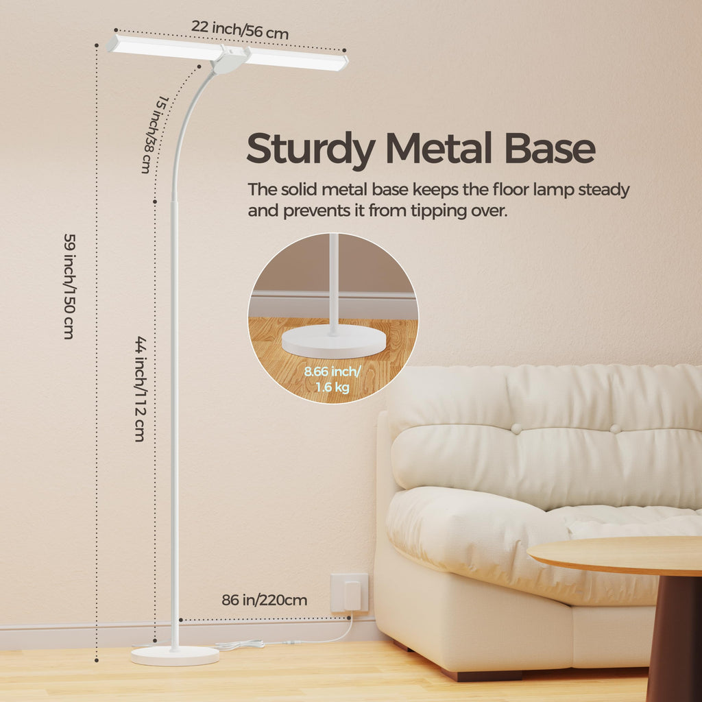 LED Floor Lamp, Bright Reading Lamps