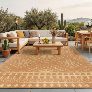 Waterproof Outdoor Rugs Outdoor Plastic Straw Rug Reversible Outdoor Camping Rugs RV Rug for Deck,Backyard