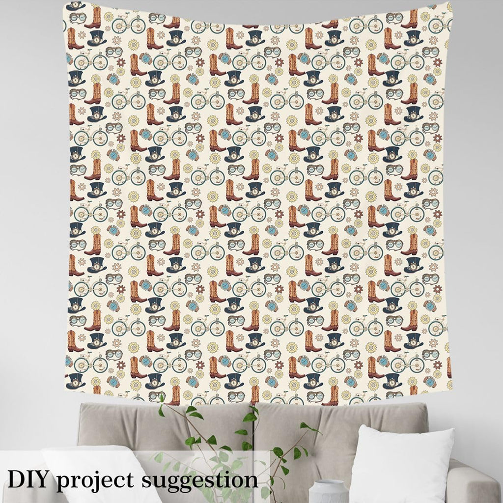 Steampunk Abstract Steam Fabric by The Yard 1 Yard Soft