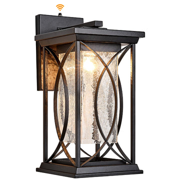 18" Extra Large Outdoor Sconce with photocell Sensor Coach Lantern Modern Large Exterior Light Fixture Waterproof