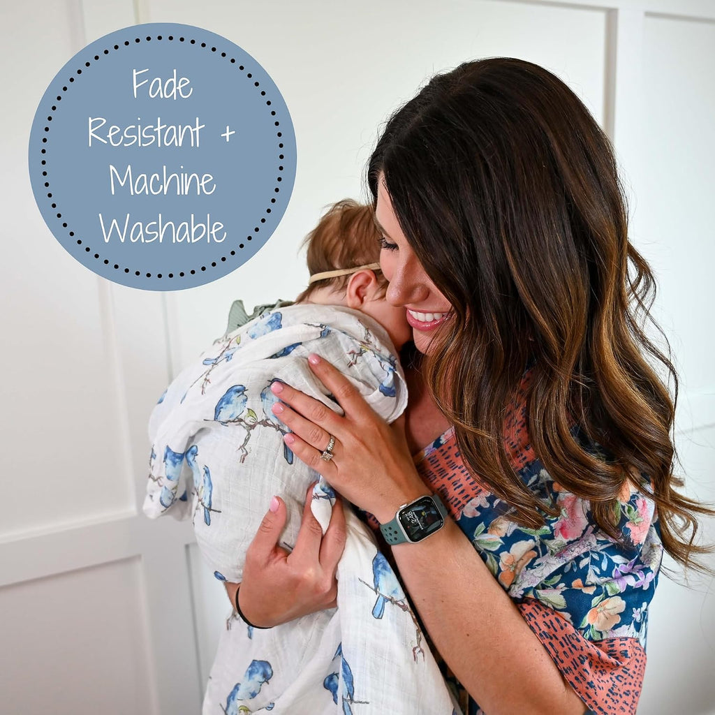 Muslin Swaddle Blanket, 47 x 47, Newborn Receiving Blanket
