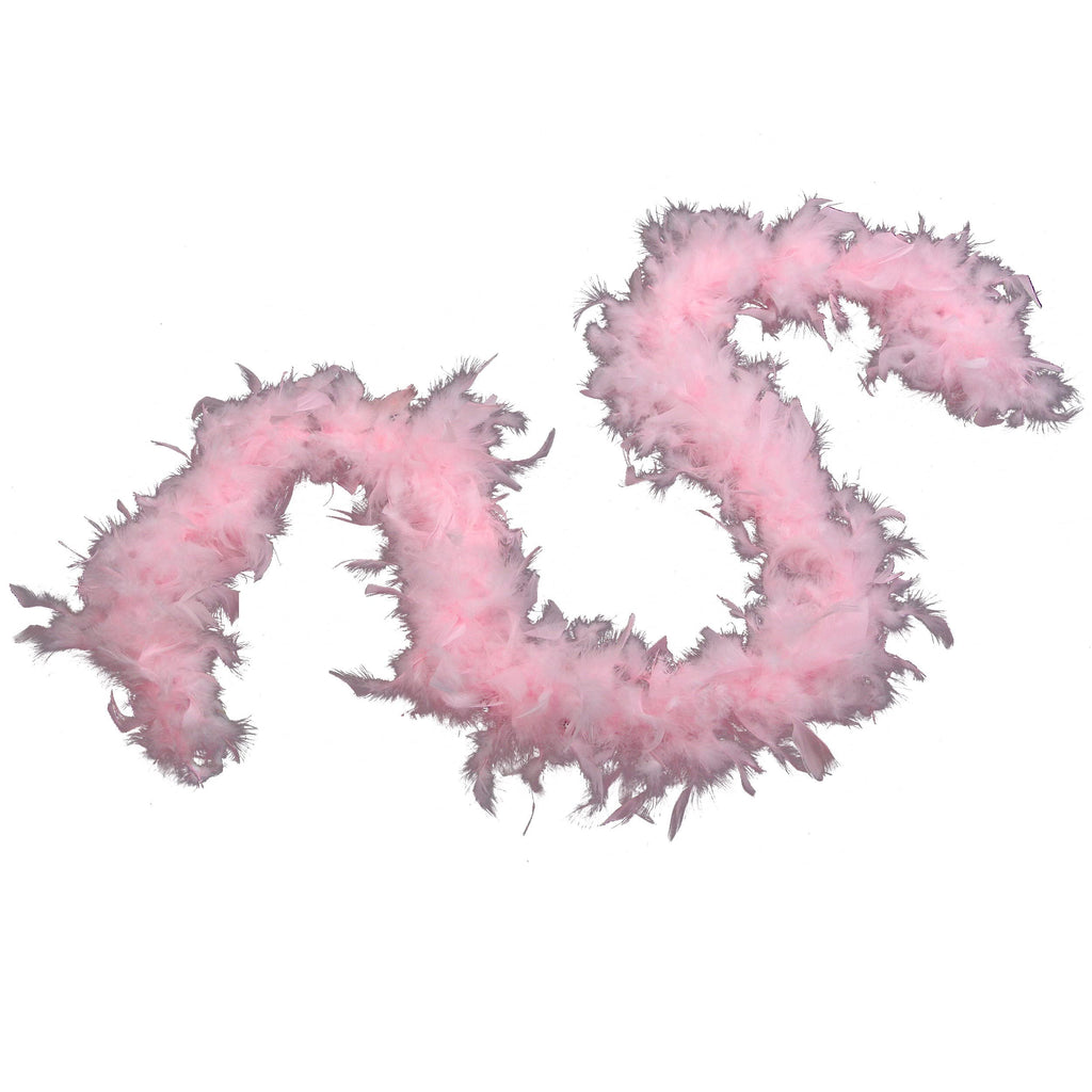 Turkey Chandelle Feather Boa 72" 80 gram (Baby Pink, 80g)