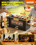 Electric Rotisserie Oven - 26QT 3-Layer 3-in-1 Rotisserie Oven For Simultaneous Cooking, 360°Auto-Rotate Heating
