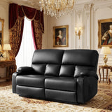 CHABATREE Home Theater Seating,RV Recliner Sofa with Massage and Heat,Manual RV Recliner Loveseat with USB/Cup Holders