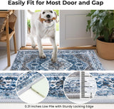 Long Runners for Hallways 2x10 Ft Washable Kitchen Runner Rug Boho Runner Rug for Entryway Indoor Bl