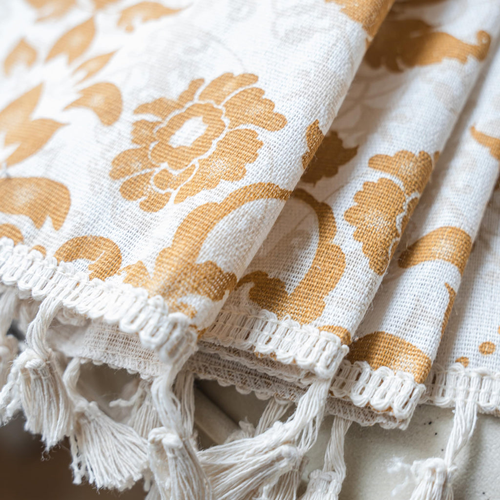 Boho Curtains Living Room 96 Inches Length Long, Printing Moroccan Cotton Linen Rod Pocket Vibe Farmhouse Bohemian