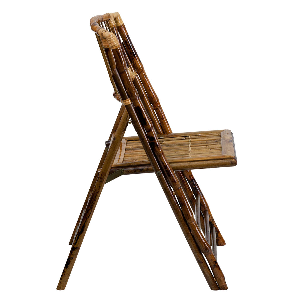 Bamboo Commercial Folding Chair 2-Pack