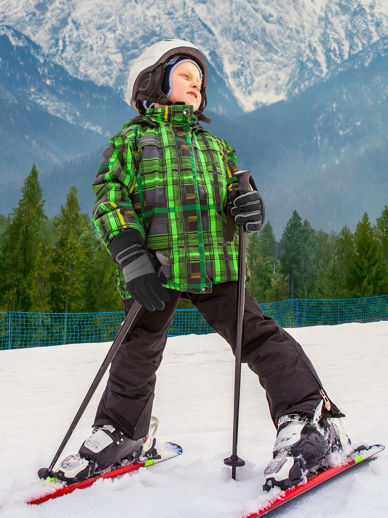 3 Pairs Kids Winter Ski Gloves Waterproof
