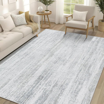 5x7 Washable Area Rug,Modern Abstract Rugs for Living Room Bedroom Dining Room,Large Non Slip Carpet Indoor,Low Pile