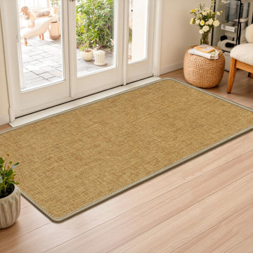 Ultra Thin Indoor Door Mat 24"x47", Non Slip Low-Profile Doormats