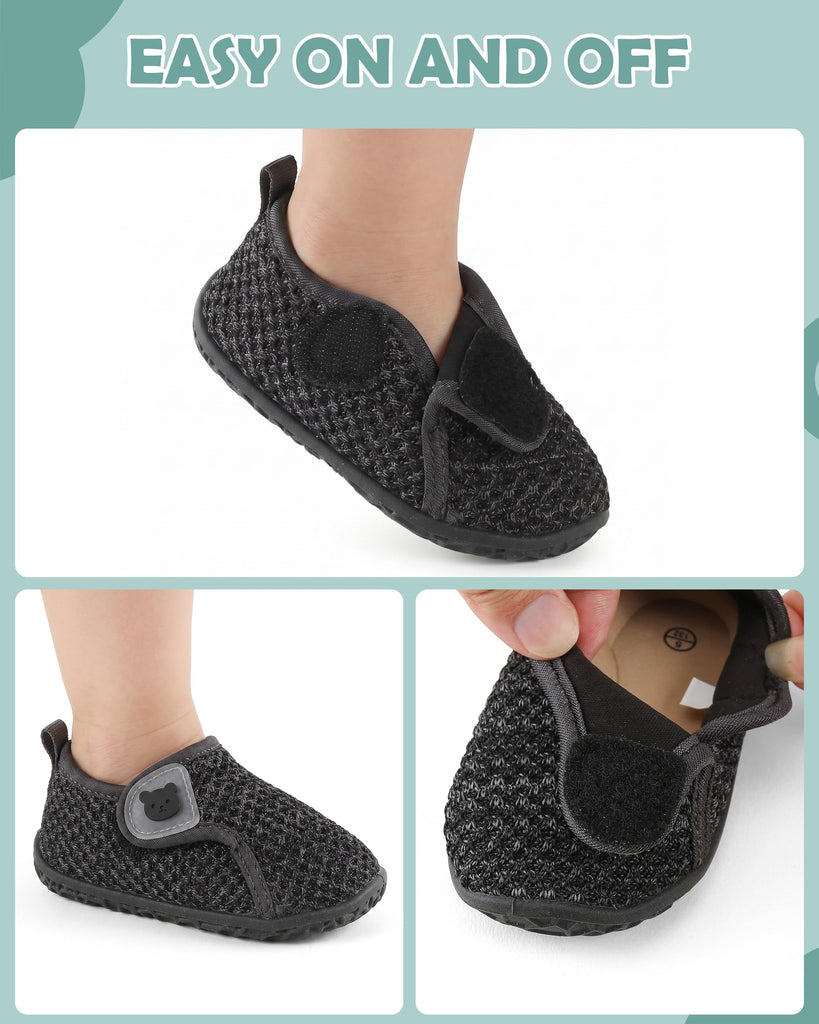 Baby Walking Shoes Toddler Gilrs First Walker Shoes Boy Grey 18-24