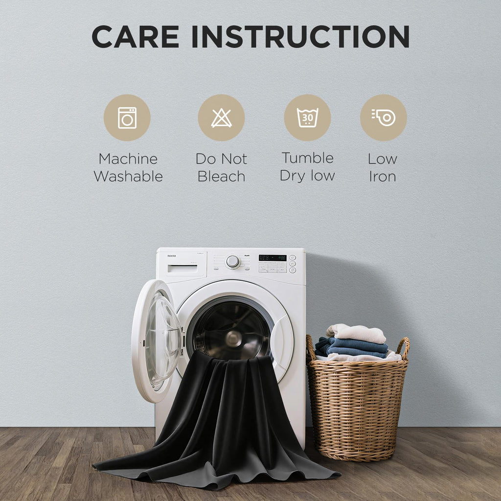 Blackout Curtains 84 Inch - Black Out Curtains with Grommets Thermal Insulated Room Darkening Light Blocking, Noise