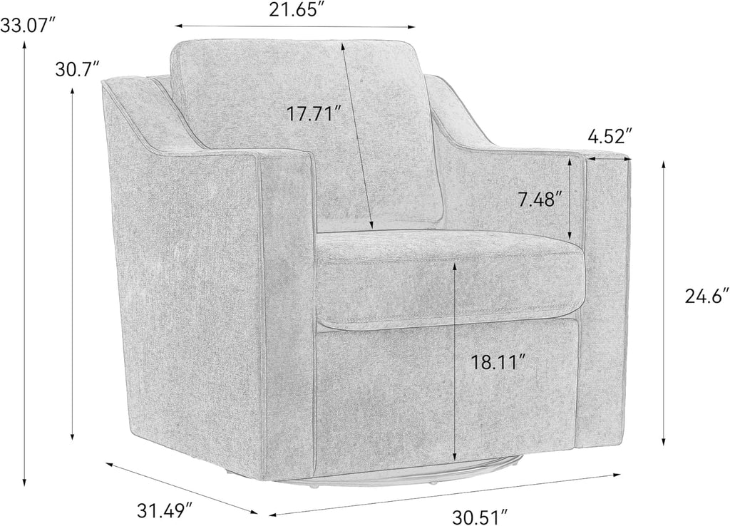Faux Leather Swivel Accent Barrel Chairs, Brown - Set of 2