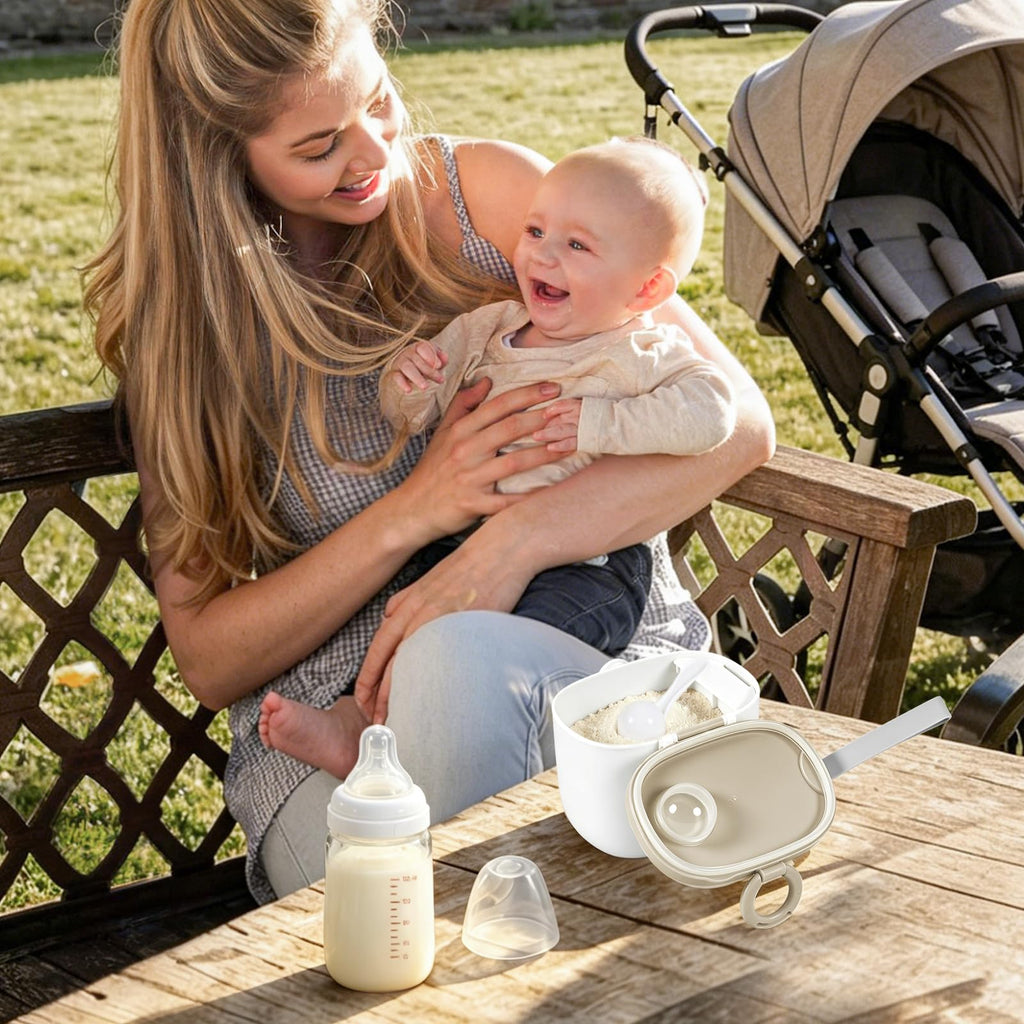 Baby Formula Dispenser for Travel: Portable Container with Scoop
