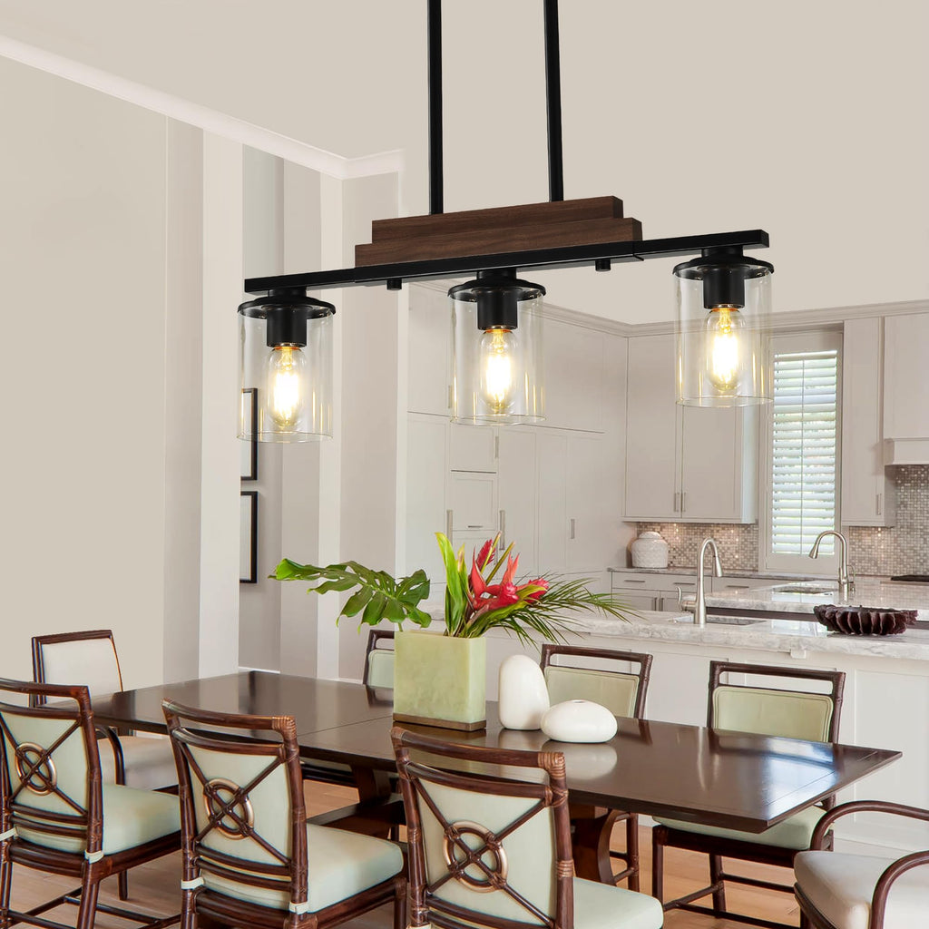 Dining Room Light Fixture,3-Light Farmhouse Kitchen Island Lighting