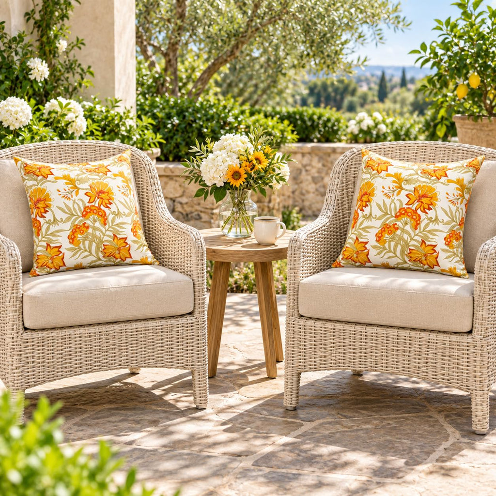 Waterproof Outdoor Throw Pillows with Inserts 18 x 18 Inch
