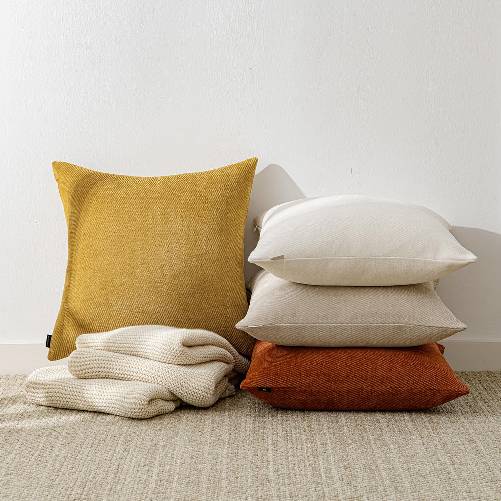 Fall Decorative Throw Pillow Covers Pack of 2, 26x26 Inch Rust
