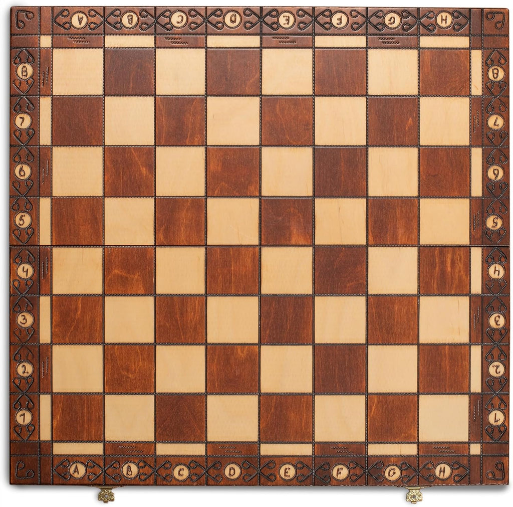 Ambassador Wooden Chess Set, 21.7