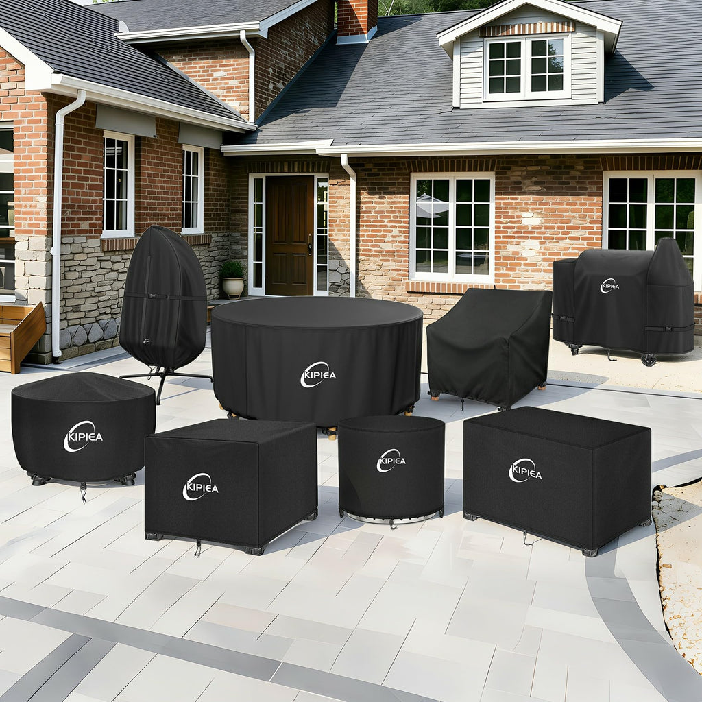 Rectangular Fire Pit Cover 42x24 inch - Upgraded 600D Heavy Duty, 100% Waterproof, UV & Tear Resistant, Propane Fire