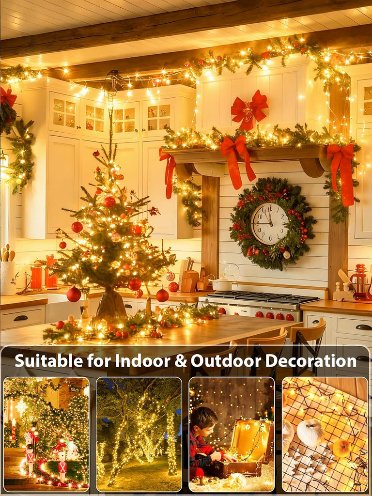 330FT 1000 LED Super Long Christmas Lights String Indoor Outdoor Warm White
