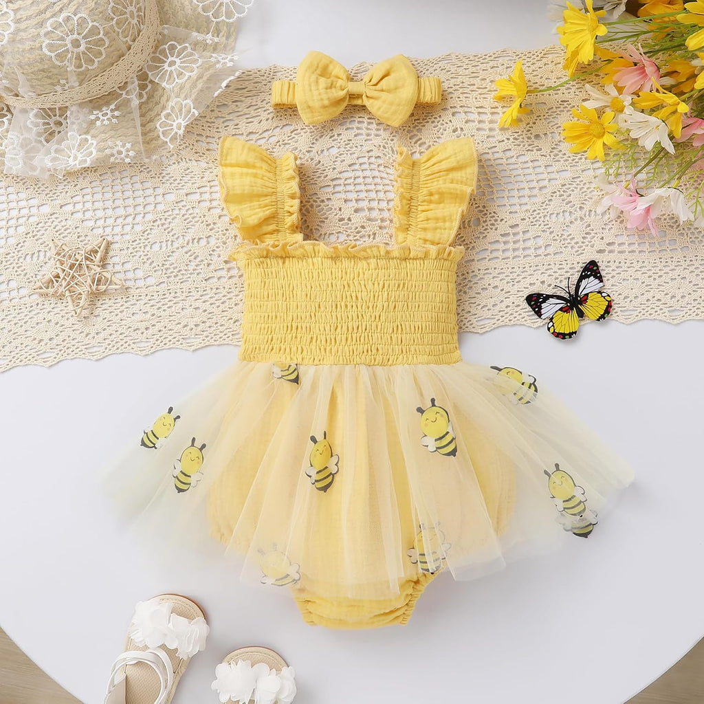 Baby Girl Sleeveless 1st Birthday Romper Dress Cake Smash Bodysuit One Year Old Strawberry Outfit with Headband