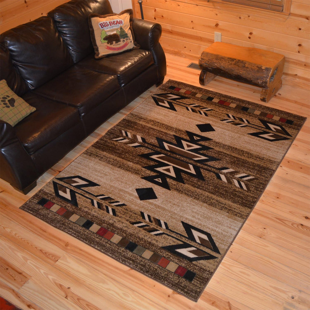 Rustic Lodge, Southwestern Area Rug, Multi 7611