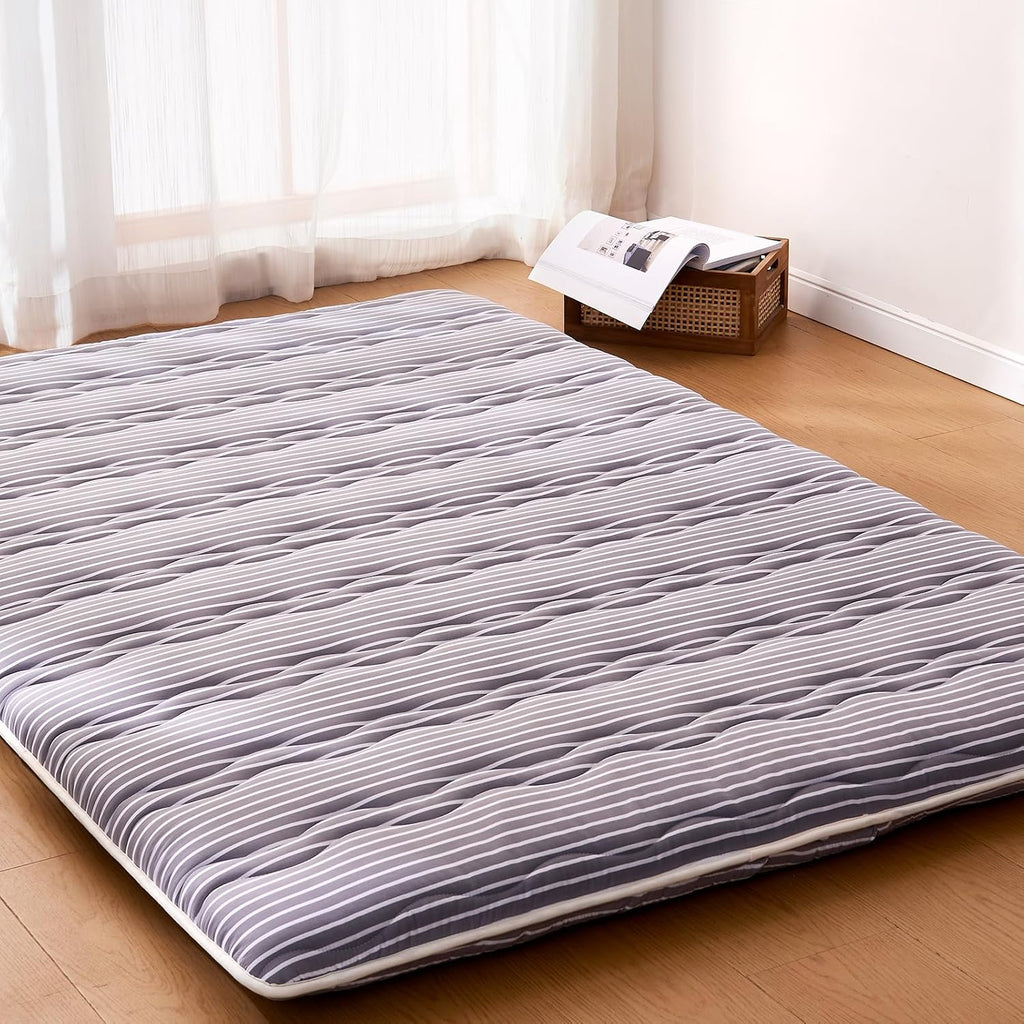 Premium Foam Japanese Floor Mattress Futon Mattress, 100% High Density Comfortable Foam, Sleeping Pad, Portable Kids