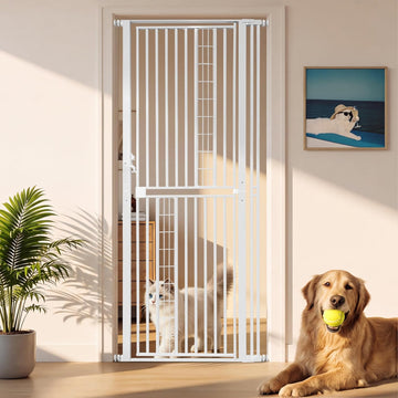 79" Extra Tall Cat Gate for Doorway, 29.5"-40.55" Wide Pet Gate