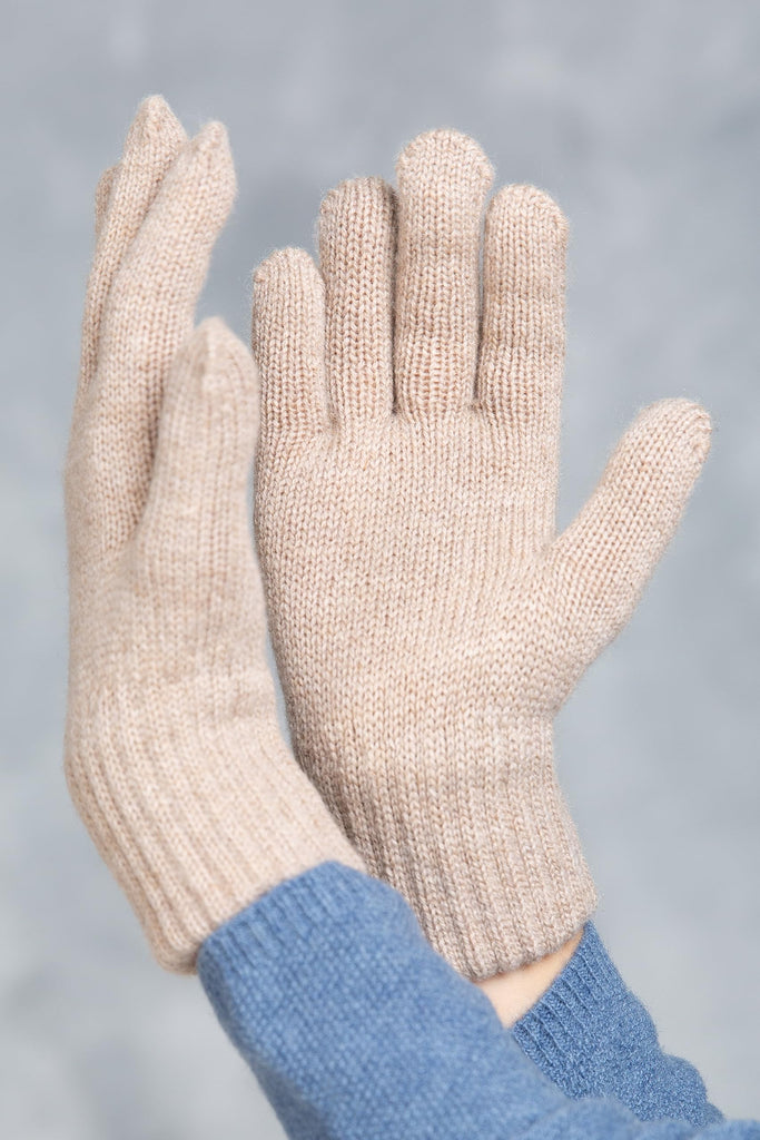 Knitted Wool Finger Gloves for Babies | Warm Double-Layer Winter Mittens for Boys and Girls Ages 3-4 | Soft