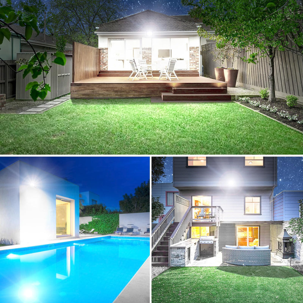 80W LED Flood Lights Outdoor, Super Bright Security Light, 6500K Daylight White, Outdoor Floodlight, IP66