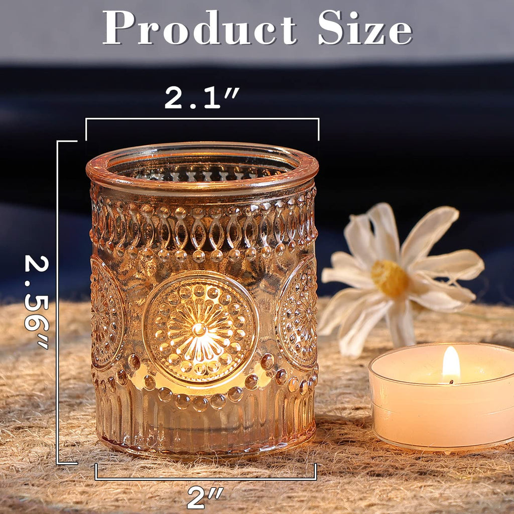 Votive Candle Holders Set of 36- Glass Candle Holders Bulk