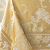 Harmony Scroll Woven Damask Fabric Tablecloth, Everyday, Parties, Special Occasions, Weddings and Ho