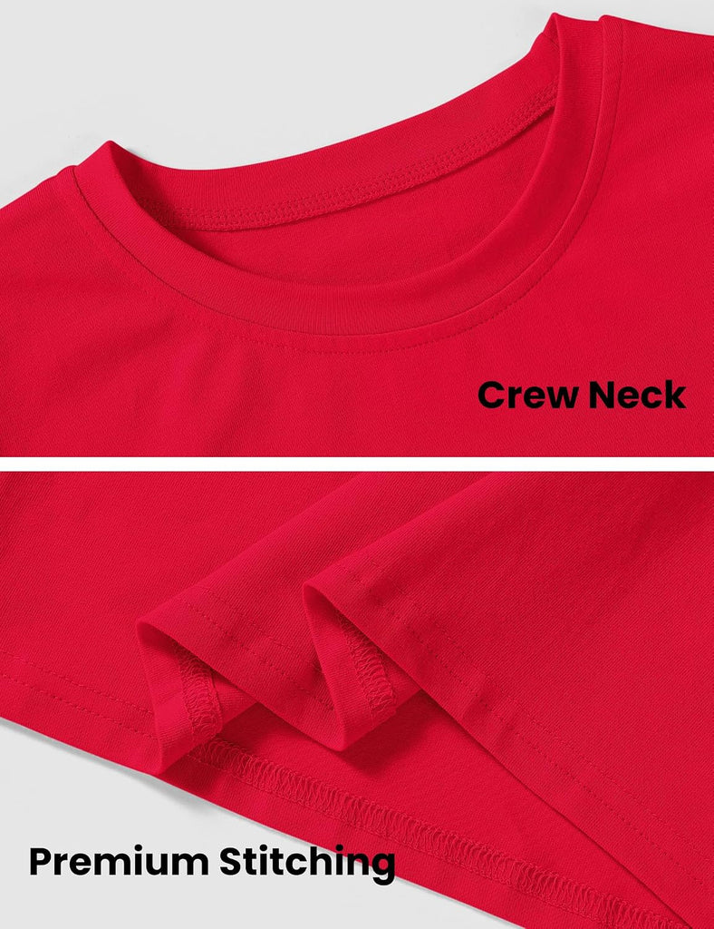 Girls Long Sleeve Shirts Kids Cotton T-Shirts Tees Basic Girls Tops