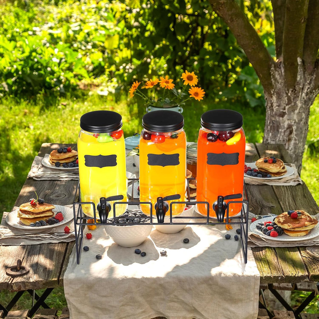 80 oz with Stand, Black - Set of 3